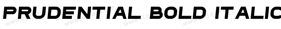 Prudential Bold Italic字体转换